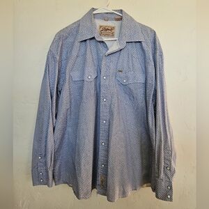 Stylish Men's Patterned Button Down Shirt